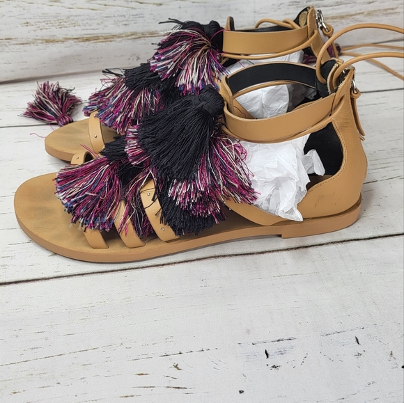 Rebecca Minkoff Elisha Tassel Lace Up Sandal - Picture 8 of 13